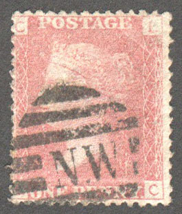 Great Britain Scott 33 Used Plate 173 - LC - Click Image to Close